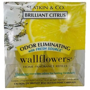 Bath & Body Works Wallflower Refill Brilliant Citrus Slatkin Ltd Ed 1 box Rare